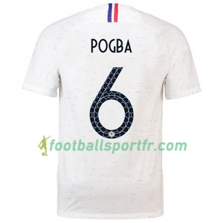 Tenue France Pogba 6 Exterieur Coupe du monde 2018 Maillot de Foot